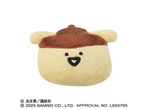 Pompompurin x Stationery: Fluffy Badge 2. Purin-San
