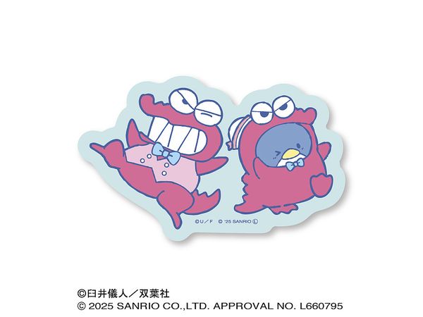 Crayon Shin-Chan x Sanrio Characters: Crayon Shin-Chan x Happy Danbui Ora's Friend Die-Cut Sticker Mini 6