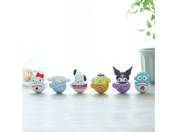 Sanrio Characters: Plump and Wobbly Tumbler Toys (1 Box of 6)