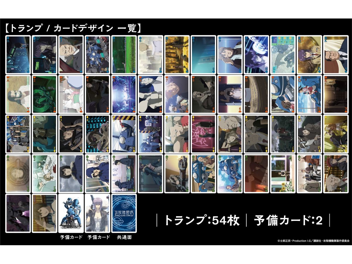 Ghost In The Shell STAND ALONE COMPLEX: SR Playing Cards
