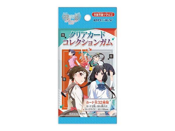 Monogatari Series Off & Monster Season: Clear Card Collection Gum 1Box 16Pcs