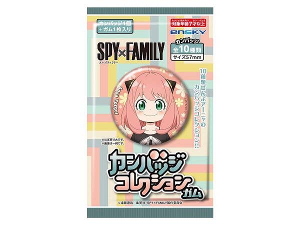 Tv Anime Spy x Family: Badge Collection Gum 1 Box 10Pcs