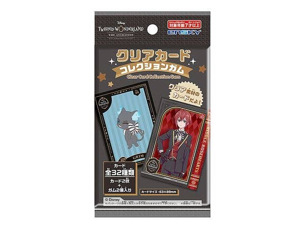 Disney Twisted Wonderland The Animation: Clear Card Collection Gum 1 Box 16Pcs