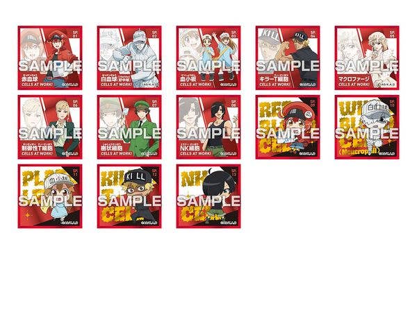 Tv Anime Cells At Work: Working Sticker Collection 1Box 20Pcs