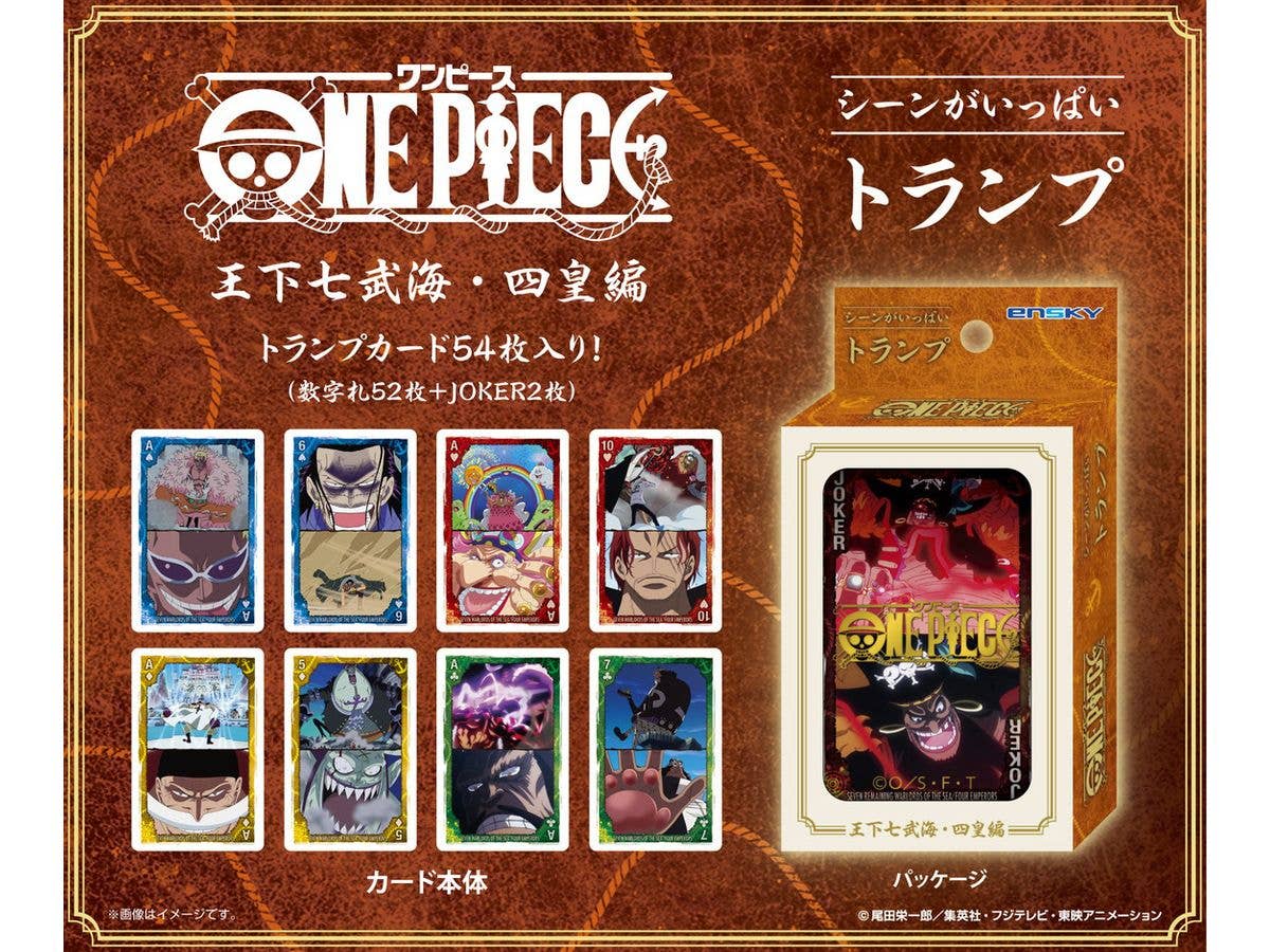 One Piece Scenes Packed Playing Cards - Seven Warlords And Four Emperors Edition, Standard Edition