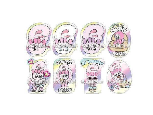Esther Bunny: Character Cut Sticker Gum 1 Box 16 Pieces