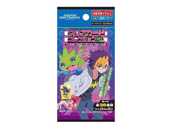 DIGIMON BEATBREAK: Clear Card Collection Gum 1 Box (18 pieces)