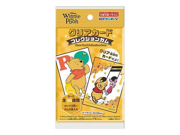 Winnie the Pooh: Clear Card Collection Gum 1 Box (18 pieces)