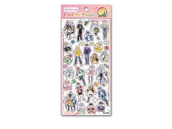 Colorful Peach: Clear Sticker .6