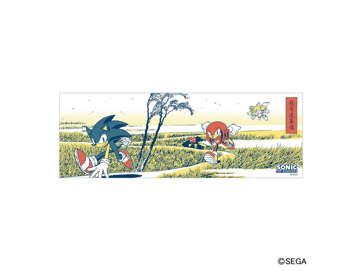Sonic The Hedgehog: Tenugui 4. Team Sonic