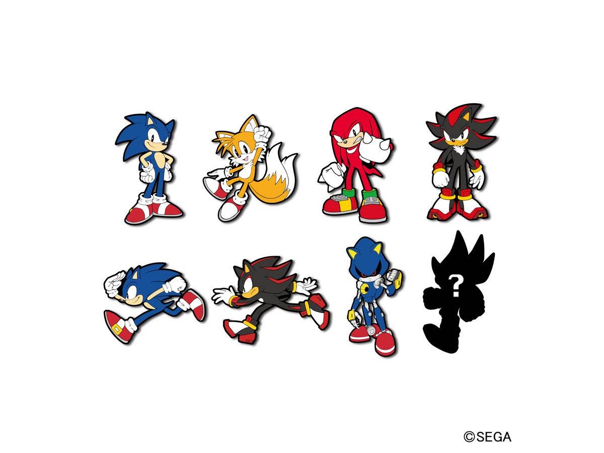 Sonic The Hedgehog: Pins Collection 1Box 8 Pieces