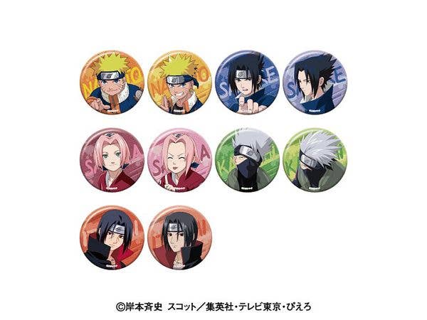 Naruto: Glittery Can Badge Collection 1 Box (10 Pcs)