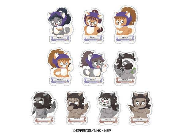 Nintama Rantaro: Animal Fourze Acrylic Stand 2 1 Box 10 Pieces