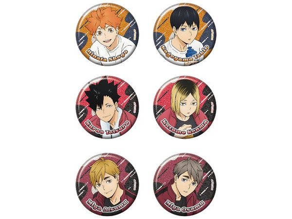 Anime Haikyu!!: Glittery Can Badge Collection 4: 1Box (6pcs)