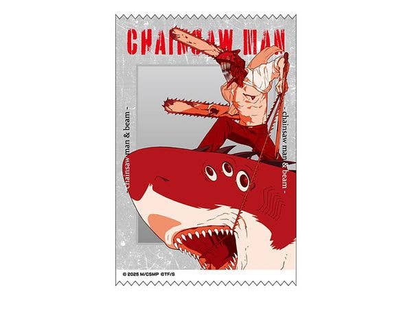 Chainsaw Man Movie: Reze Arc: Satin Cloth Sticker 9. Chainsaw Man & Beam