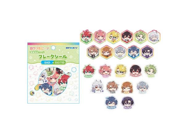 Colorful Peach: Flake Stickers - Emotions Series - SAD & EXCITED
