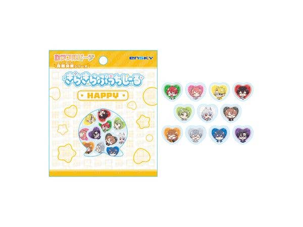 Colorful Peach: Sparkling Petit Stickers - Emotions Series HAPPY