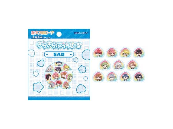 Colorful Peach: Sparkling Putti Stickers - Emotions Series SAD