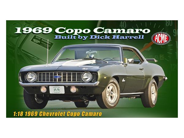 ACME 1969 Chevrolet COPO Camaro - Green - Built by Dick Harrell