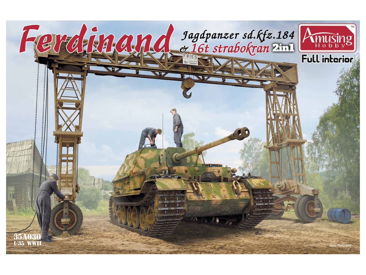 Ferdinand Jagdpanzer Sd.Kfz. 184 & 16t Strabokran