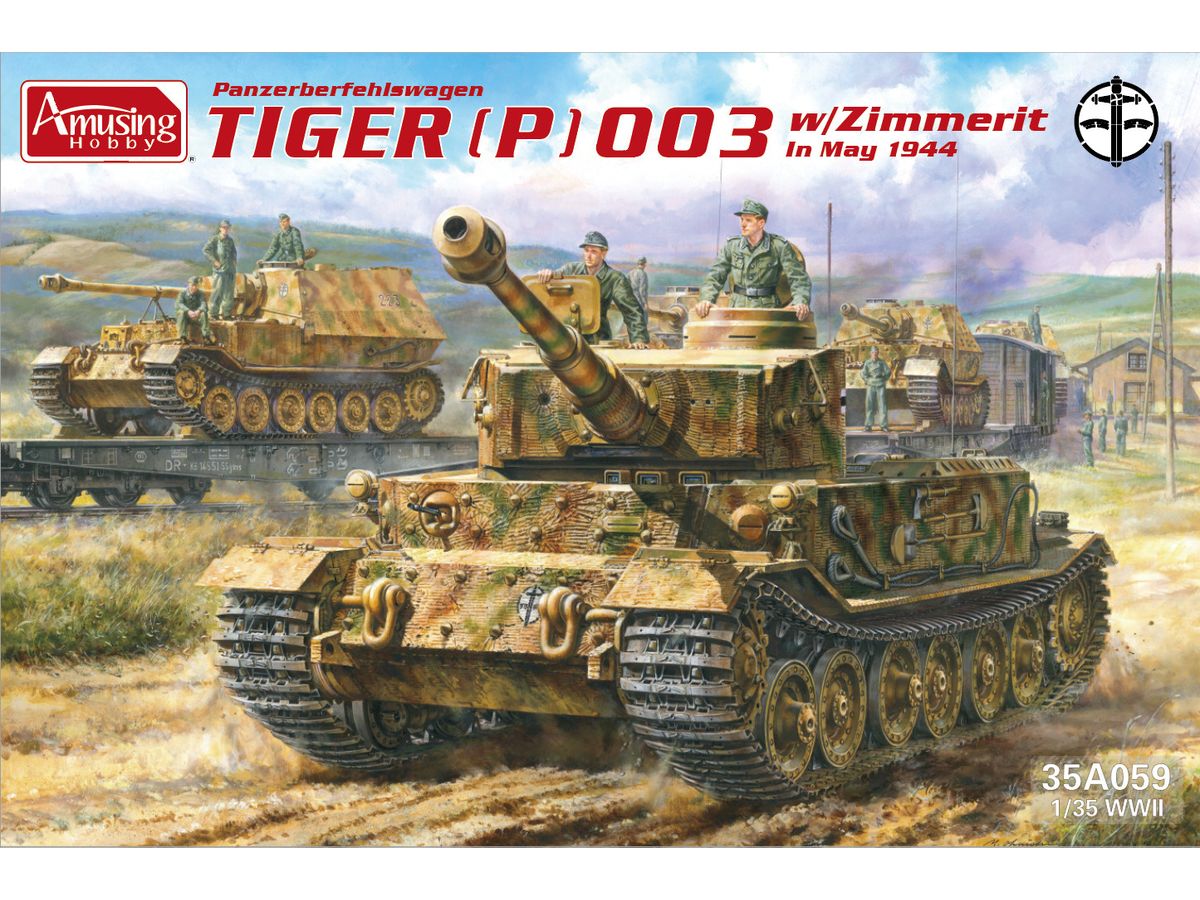 Panzerbefehlswagen Tiger (P) 003 w/Zimmerit In May 1944