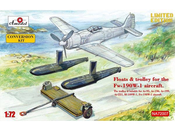 Floats & trolley for Fw190W-1 fighter