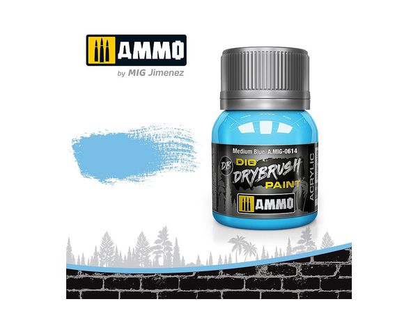 Dio Dry Brush Paint: Medium Blue