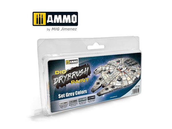 DRYBRUSH Set Grey Colors