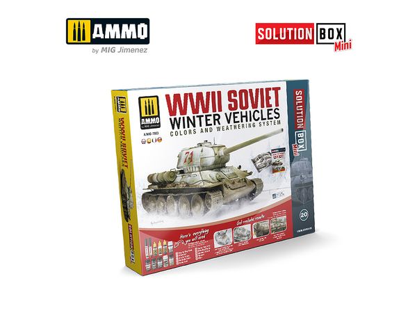 SOLUTION BOX MINI #20 - How to paint WWII Soviet Winter Vehicles