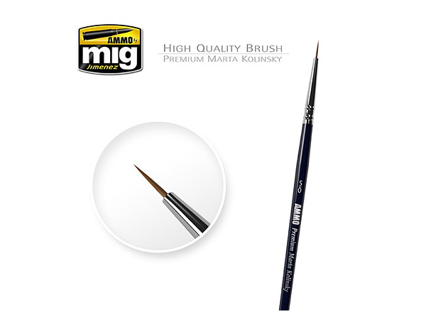 5/0 Premium Marta Kolinsky Round Brush
