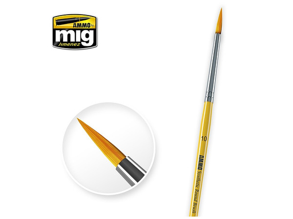10 Synthetic Round Brush