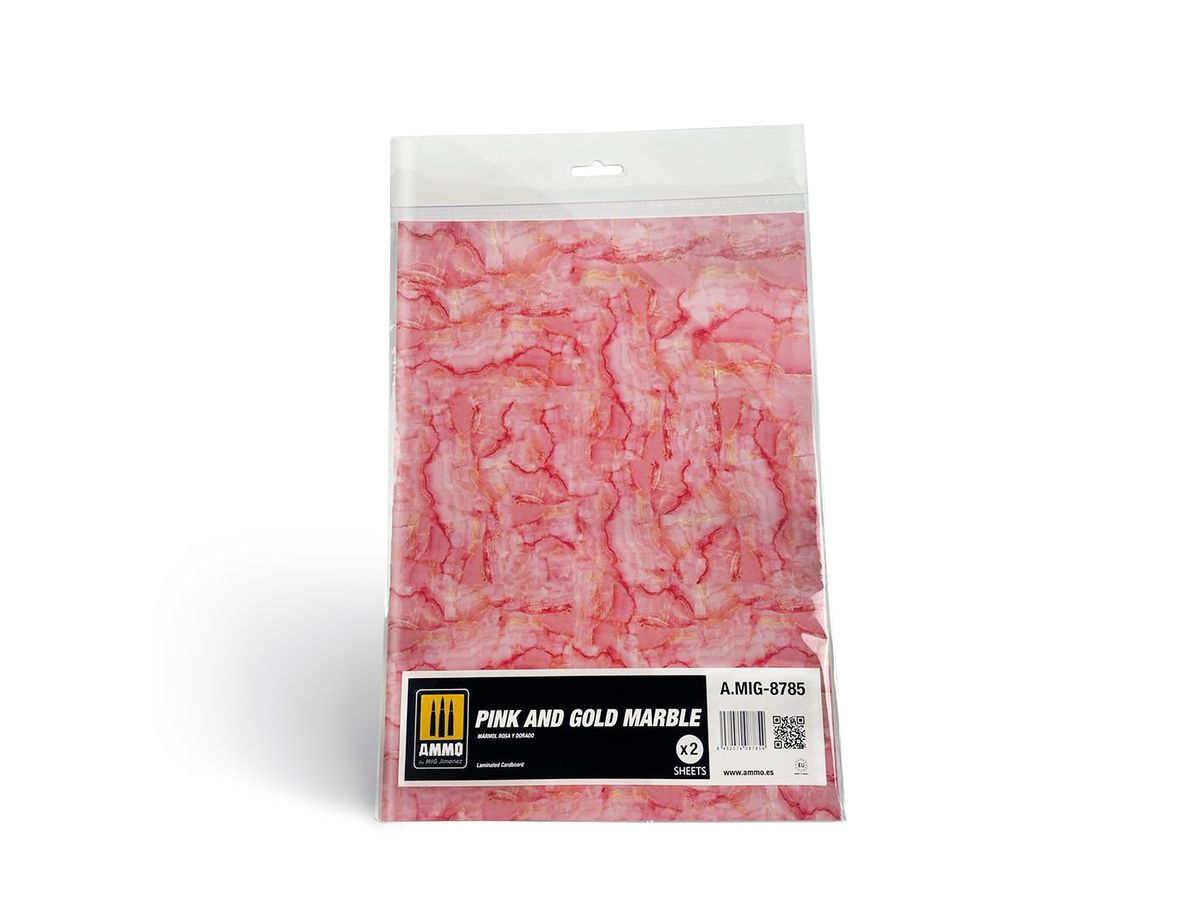 Pink and Gold Marble. Sheet of marble