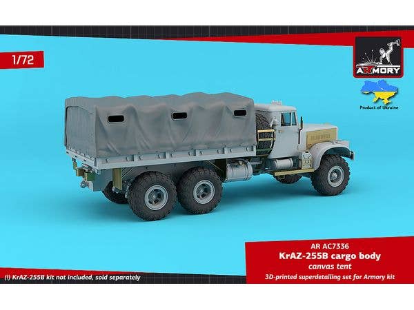 KrAZ-255B Soviet 6x6 cargo truck canvas tent