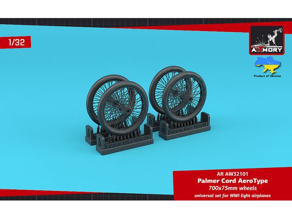 Palmer Cord Aero Type 700x75mm wheels (4pcs) - 3D-printed set
