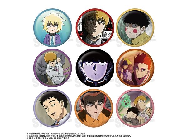 Mob Psycho 100 III Collection Can Badge #5 1Box 9pcs