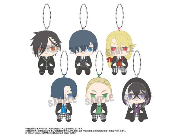 Tv Anime Black Butler -Boarding School Edition-: Sitting Club Plush Mascot 1Box 6Pcs