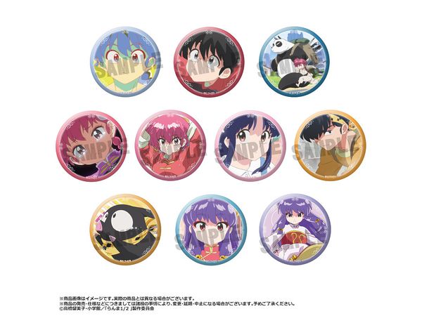 Tv Anime Ranma 1/2: Trading Can Badge Vol.1 1Box 10Pcs
