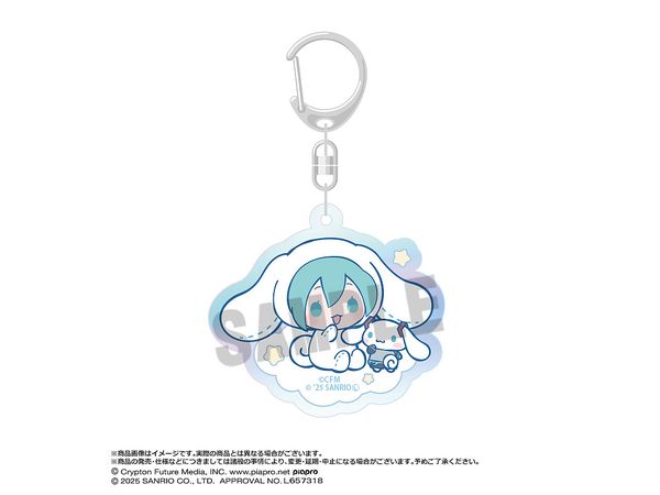 Hatsune Miku x Cinnamoroll: Aurora Acrylic Keychain A