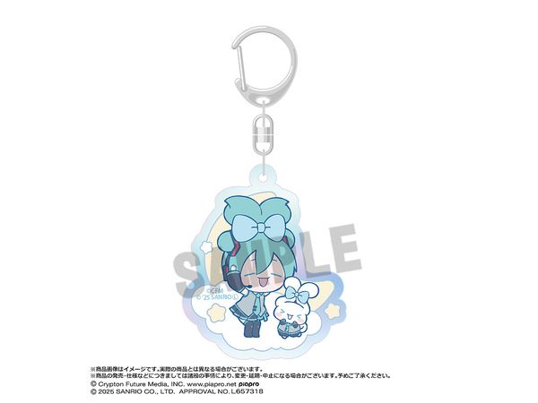 Hatsune Miku x Cinnamoroll: Aurora Acrylic Keychain B