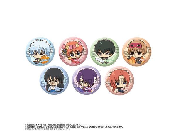 Tv Anime Gintama: Trading Can Badge Birth Flowers 1Box 7Pcs