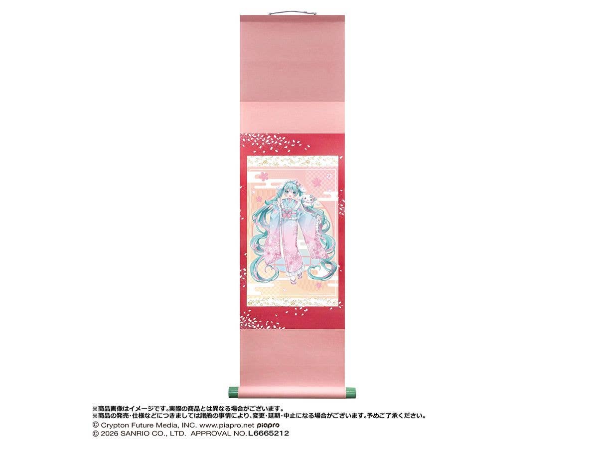 Hatsune Miku x Cinnamoroll: Yumezakura Ver. Hanging Scroll