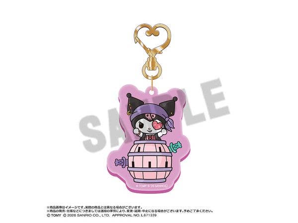 Blackbeard's Treasure x Kuromi: Acrylic Keychain A Kuromi