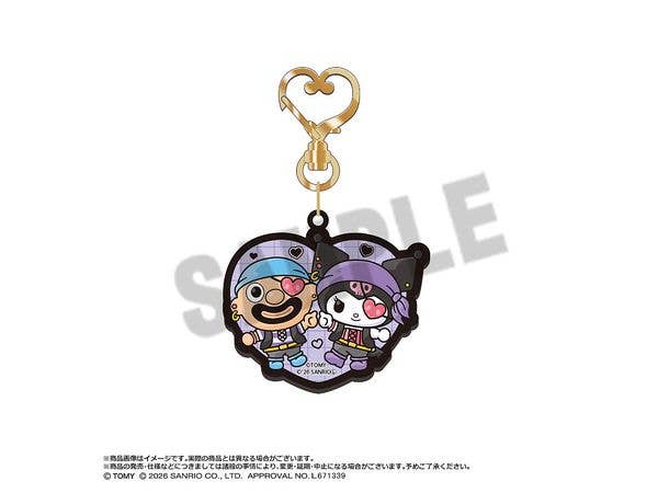 Blackbeard's Treasure x Kuromi: Acrylic Keychain B Blackbeard & Kuromi (Heart)