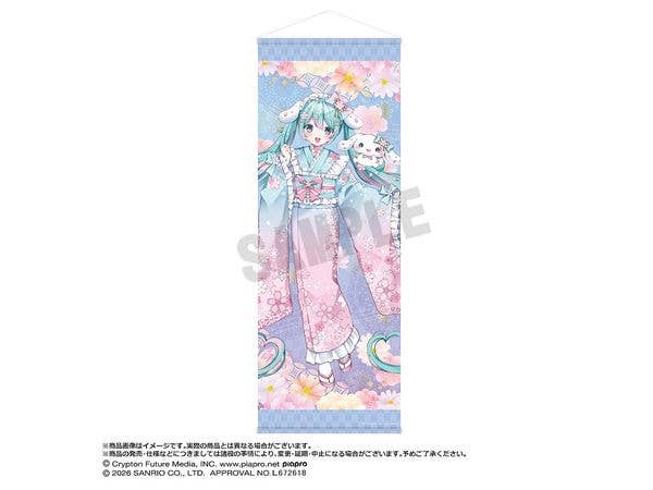 Hatsune Miku x Cinnamoroll: Dream Cherry Blossom Ver. BIG Tapestry A