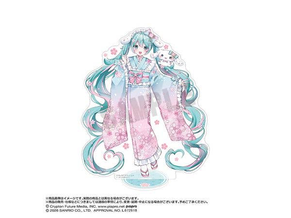 Hatsune Miku x Cinnamoroll: Yumezakura Ver. BIG Acrylic Figure A