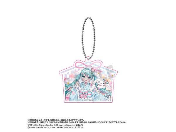 Hatsune Miku x Cinnamoroll: Dream Cherry Blossom Ver. Acrylic Keychain A