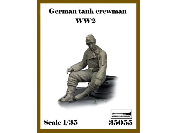 WWII German Army Sitting Winter Tank Soldier #2