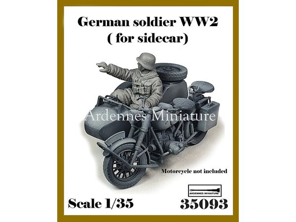 German Soldier WW2 (For Sidecar) (Soldier Riding A Sidecar)