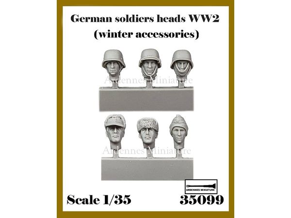 German Soldiers Heads WW2 (Winter Accessories)