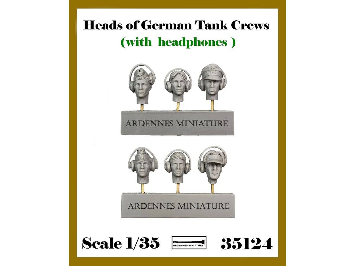 HEADS OF GERMAN TANK CREWS (with headphones)